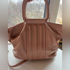 H by Halston light pink bag.